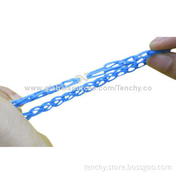 Hot selling loom bands bracelet, DIY featured and eco-friendly